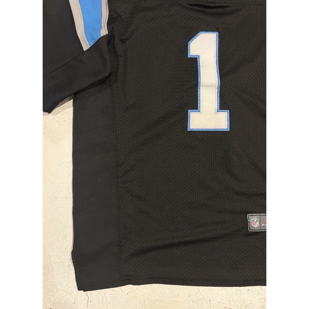 Nike Carolina Panthers Mens 40‎ Jersey Cam Newton #1 On Field NFL Football Black